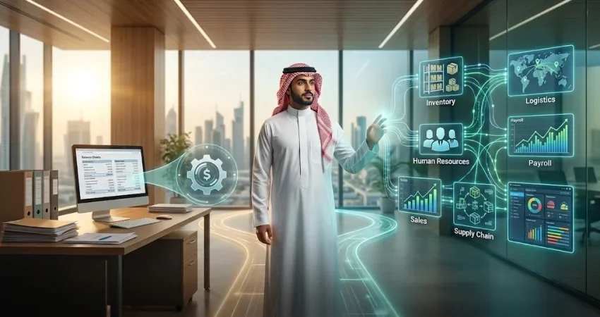 الفرق بين برنامج محاسبي ونظام erp كامل